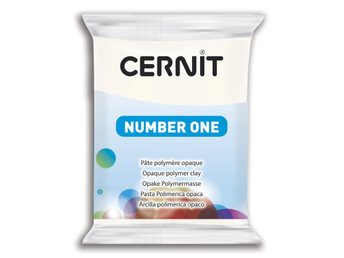Polymer modelling clay Number One - Cernit - 027, White, 56 g