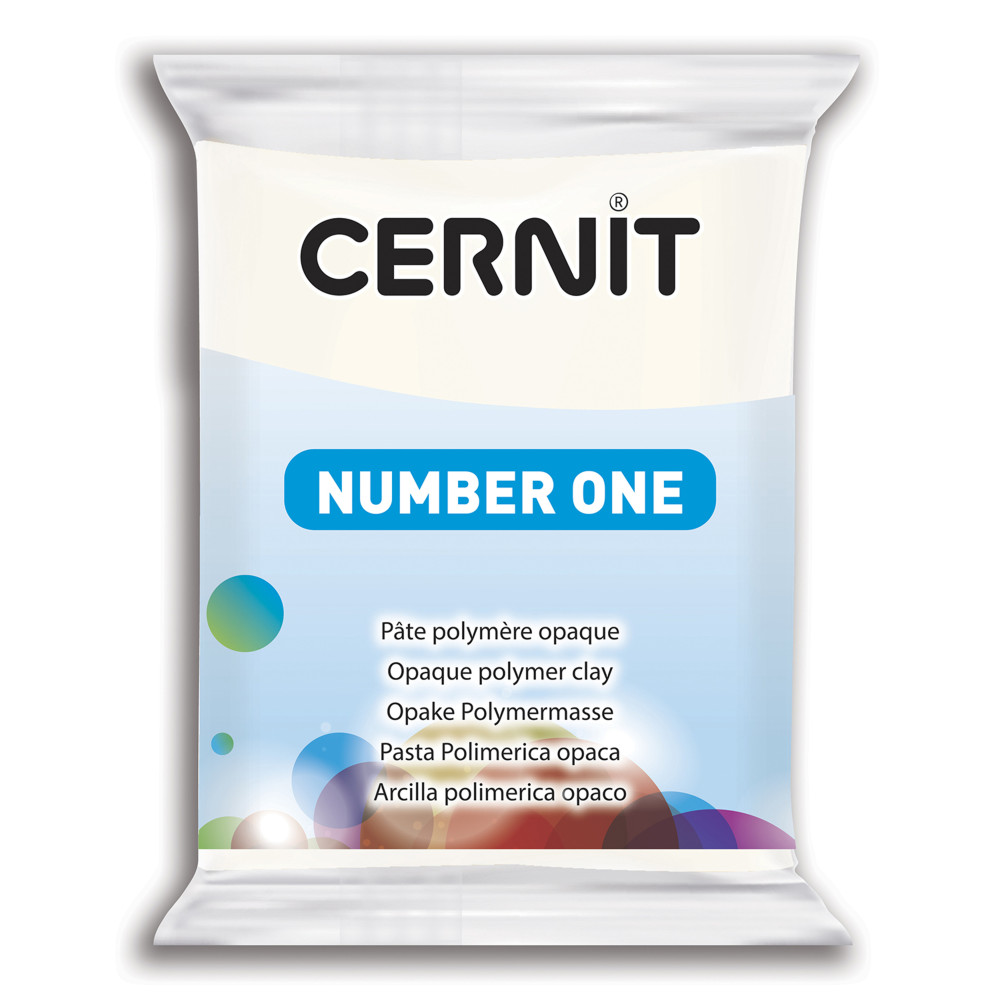 Polymer modelling clay Number One - Cernit - 027, White, 56 g