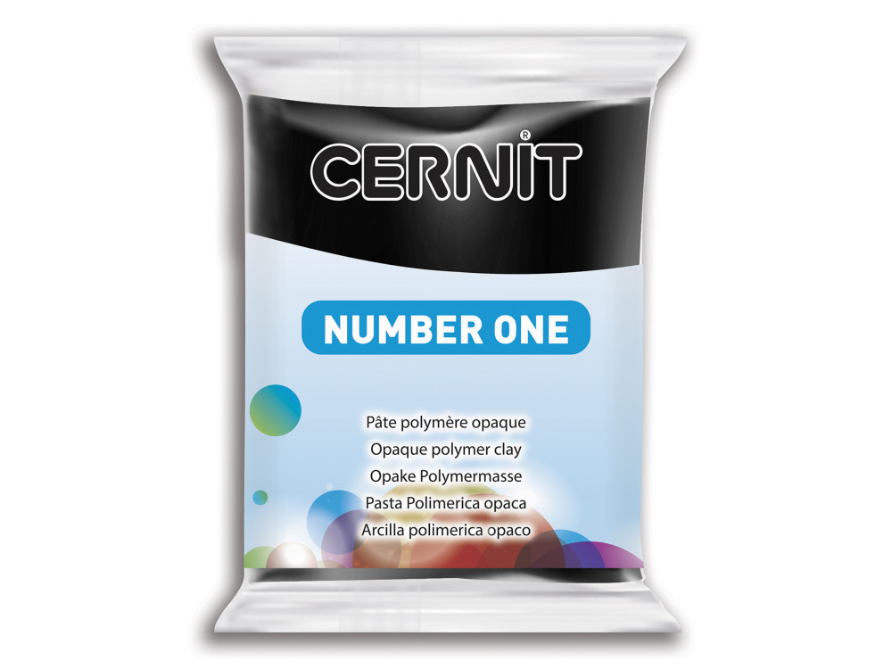 Masa termoutwardzalna Number One - Cernit - 100, Black, 56 g