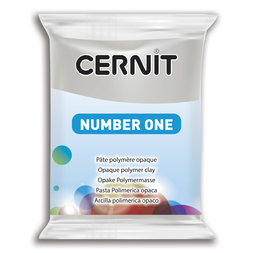 Polymer modelling clay Number One - Cernit - 150, Grey, 56 g