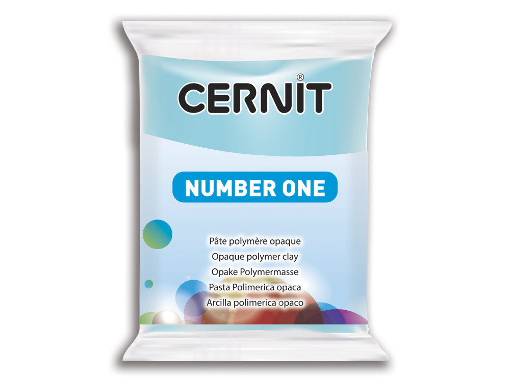 Polymer modelling clay Number One - Cernit - 214, Blue Sky, 56 g