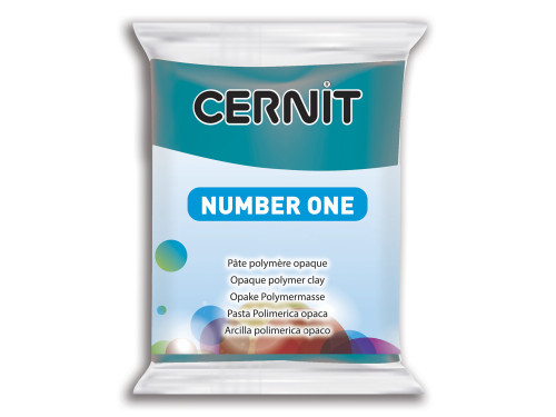 Polymer modelling clay Number One - Cernit - 230, Duck Blue, 56 g