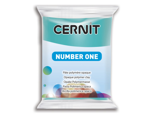 Masa termoutwardzalna Number One - Cernit - 280, Turquoise Blue, 56 g