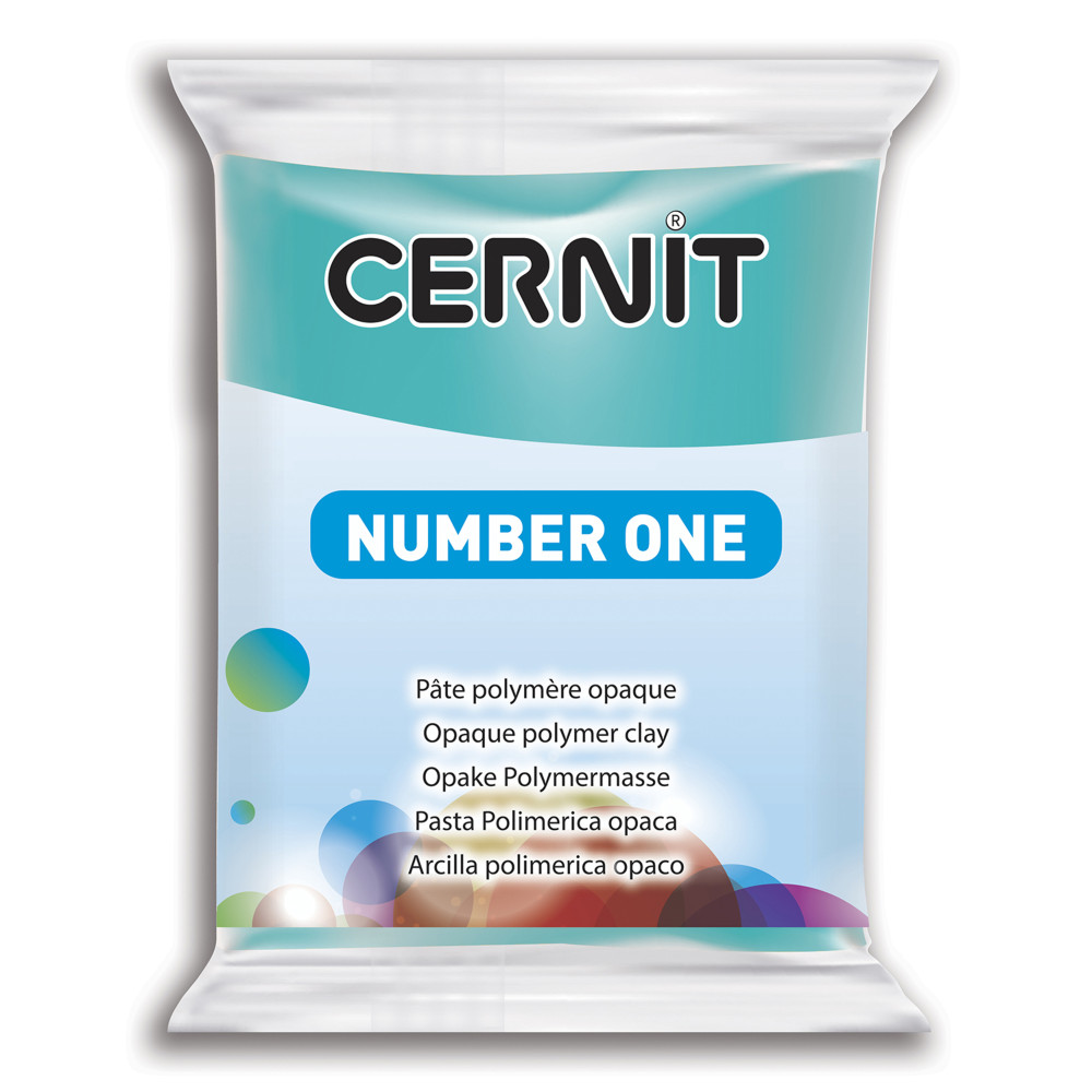 Polymer modelling clay Number One - Cernit - 280, Turquoise Blue, 56 g