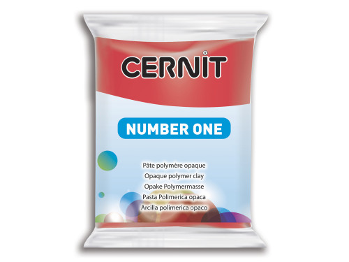 Polymer modelling clay Number One - Cernit - 400, Red, 56 g