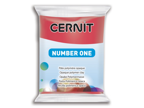 Polymer modelling clay Number One - Cernit - 463, X-Mas Red, 56 g