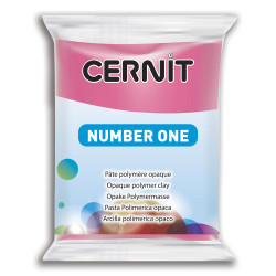 Polymer modelling clay Number One - Cernit - 481, Raspberry, 56 g