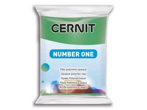 Polymer modelling clay Number One - Cernit - 600, Green, 56 g