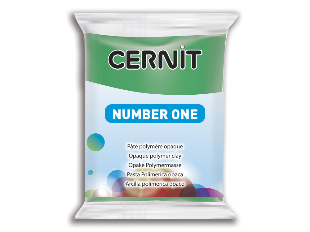 Polymer modelling clay Number One - Cernit - 600, Green, 56 g