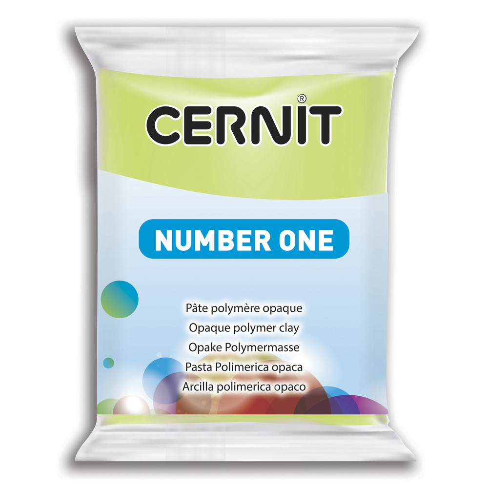Polymer modelling clay Number One - Cernit - 601, Lime Green, 56 g