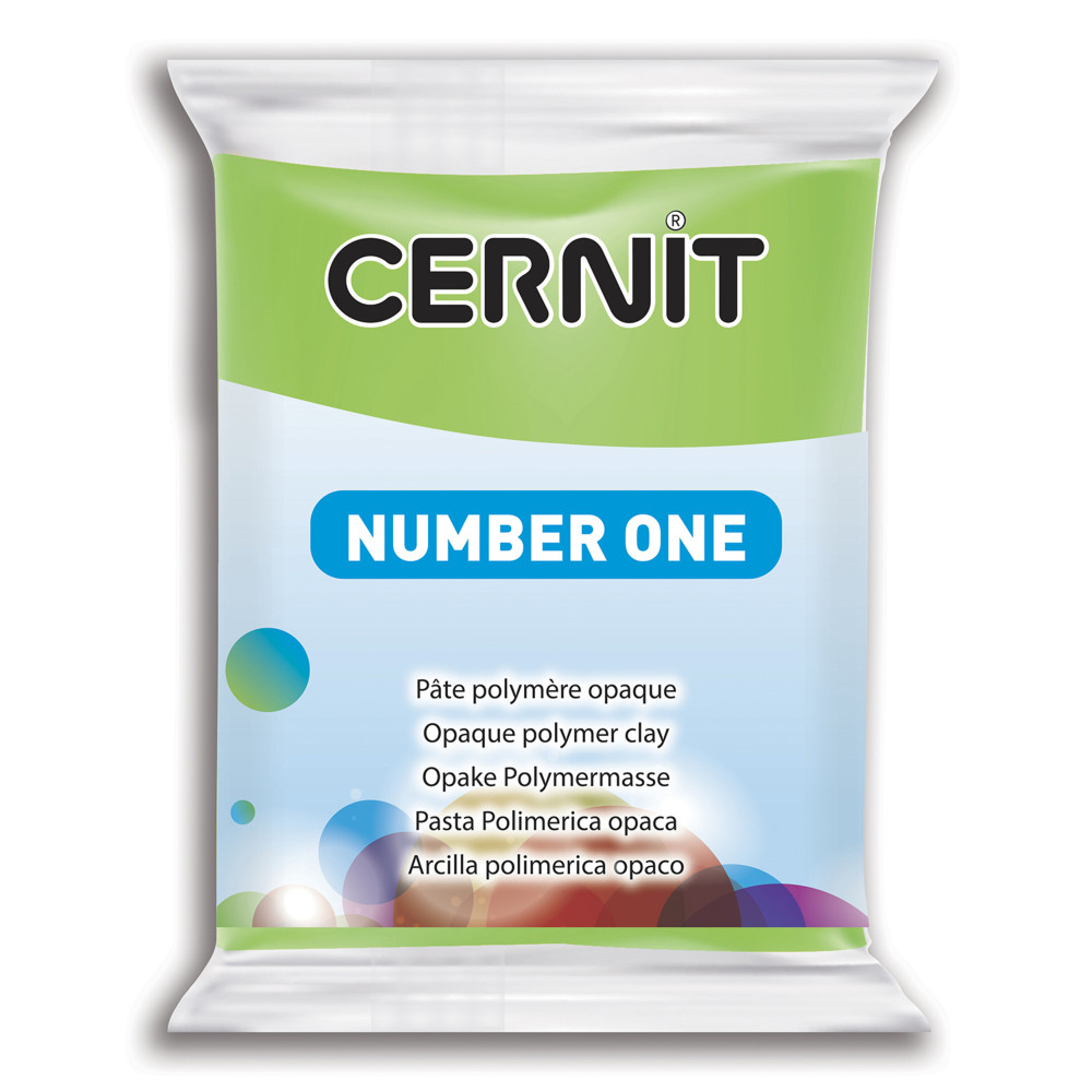 Polymer modelling clay Number One - Cernit - 611, Light Green, 56 g