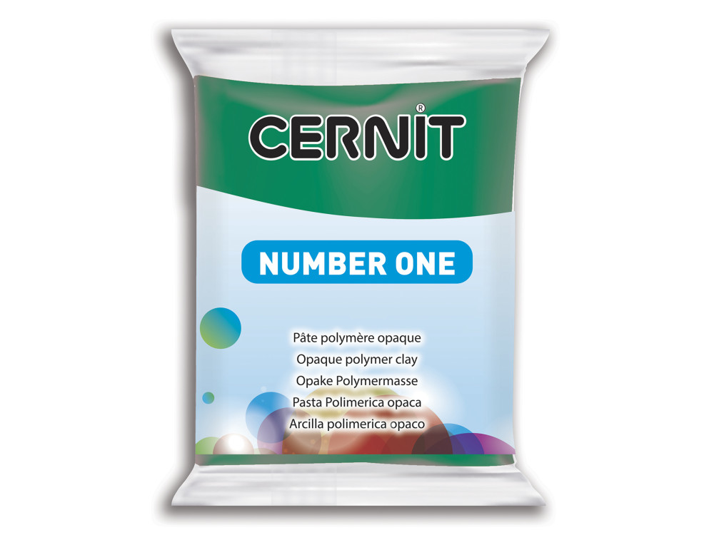 Polymer modelling clay Number One - Cernit - 620, Emerald Green, 56 g