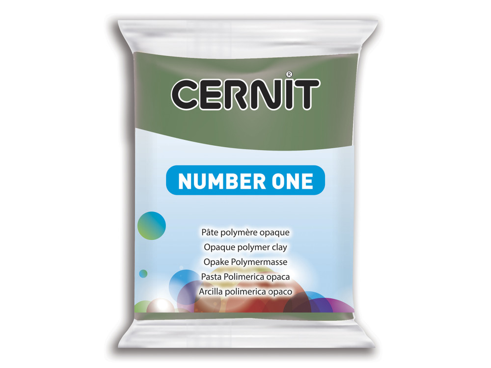 Polymer modelling clay Number One - Cernit - 645, Olive, 56 g