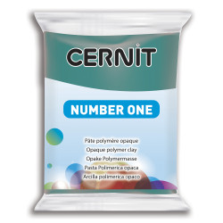Polymer modelling clay Number One - Cernit - 662, Fir Green, 56 g