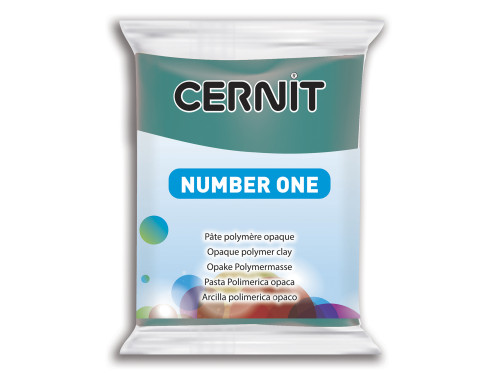 Polymer modelling clay Number One - Cernit - 662, Fir Green, 56 g