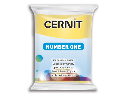 Polymer modelling clay Number One - Cernit - 700, Yellow, 56 g