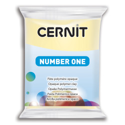 Polymer modelling clay Number One - Cernit - 730, Vanilla, 56 g