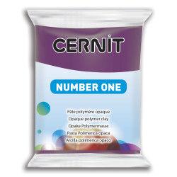 Polymer modelling clay Number One - Cernit - 962, Purple, 56 g