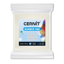 Polymer modelling clay Number One - Cernit - 027, White, 250 g