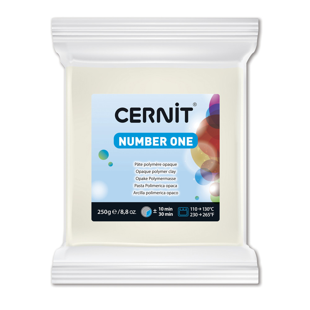 Masa termoutwardzalna Number One - Cernit - 027, White, 250 g