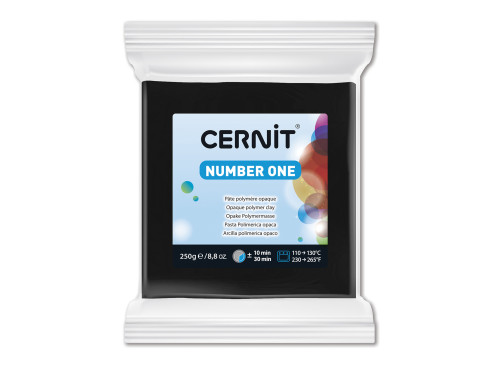 Masa termoutwardzalna Number One - Cernit - 100, Black, 250 g