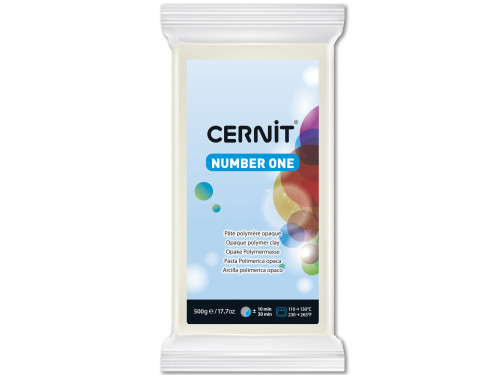 Masa termoutwardzalna Number One - Cernit - 027, White, 500 g
