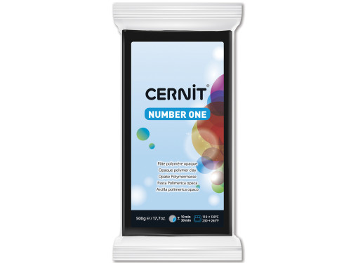Masa termoutwardzalna Number One - Cernit - 100, Black, 500 g