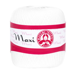 Maxi cotton yarn - Madame Tricote Paris - Snow White, 100 g, 565 m