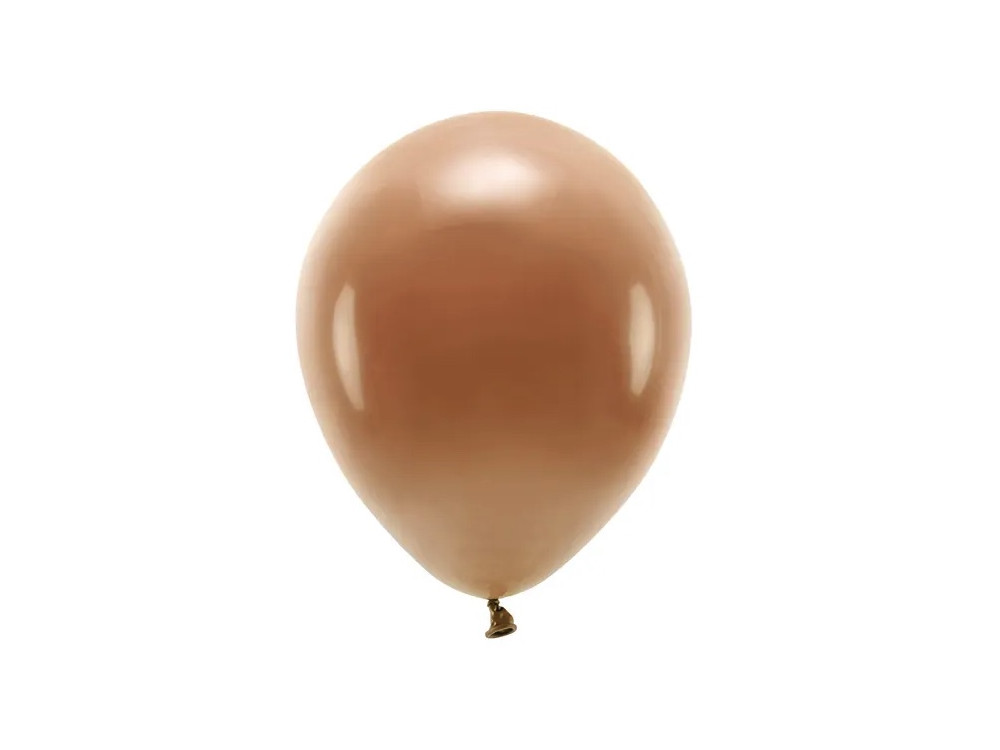 Balony lateksowe Eco Pastel - czekoladowy brąz, 30 cm, 10 szt.