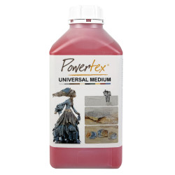 Universal Medium for fabrics - Powertex - Red, 1 kg