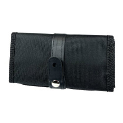 Collapsible pencil case for brushes, crayons - Leniar - black, 20 x 50 cm