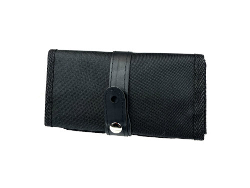 Collapsible pencil case for brushes, crayons - Leniar - black, 20 x 50 cm