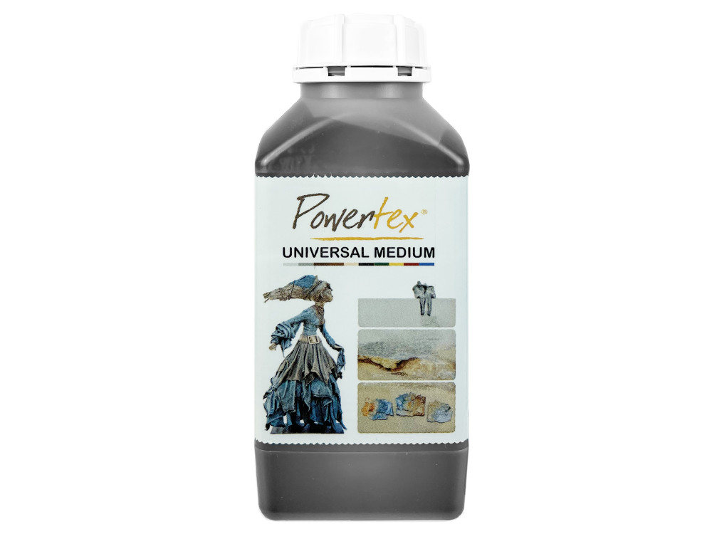 Utwardzacz do tkanin Universal Medium - Powertex - Black, 0,5 kg