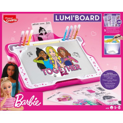 Drawing machine with light Lumo Board Creativ - Maped - Barbie
