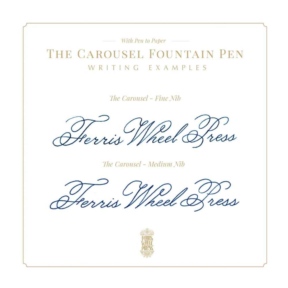 Bijou Fountain Pen - Ferris Wheel Press - Printmaker's Teal, M