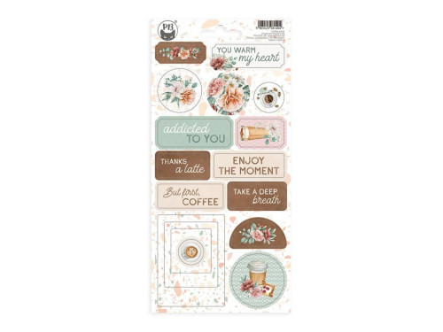 Set of cardboard stickers 10,5 x 22 cm - Piątek Trzynastego - Coffee Break 02