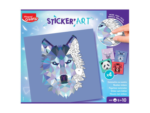 Sticker' Art set for kids - Maped - 4 pcs.
