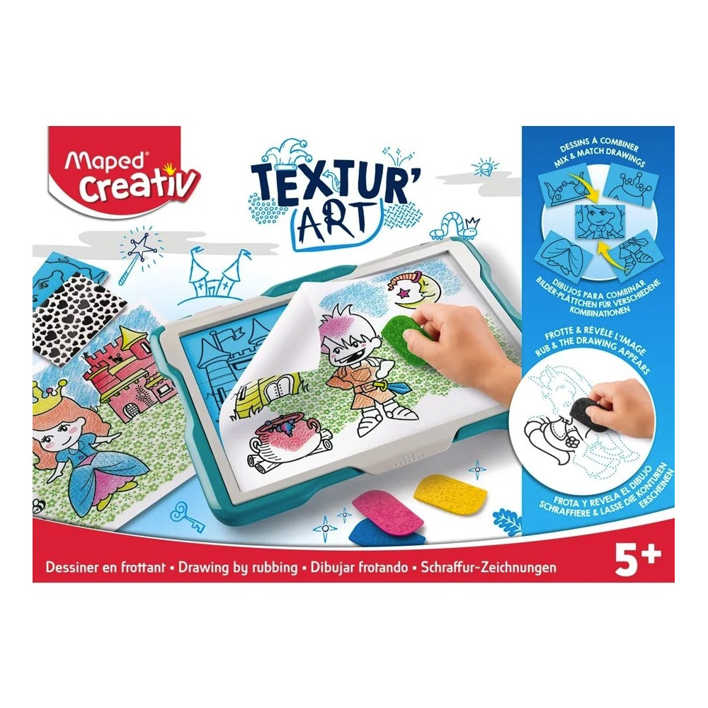 Tablica do odrysowywania tekstur Textur Art dla dzieci - Maped