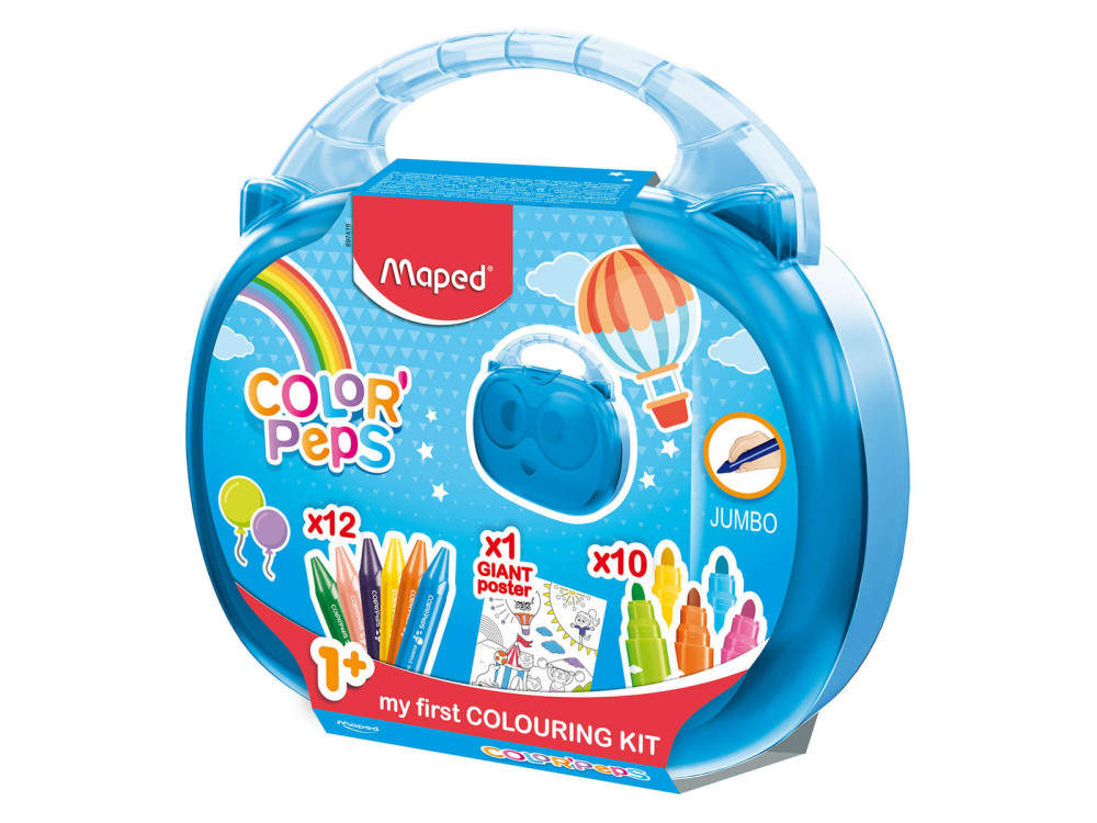 Zestaw do rysowania Color' Peps Jumbo w walizce dla dzieci - Maped - 23 szt.
