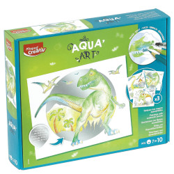 Set of Aqua Art watercolor pencils with paintings for kids - Maped