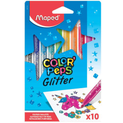 Set of Color' Peps Glitter pens for kids - Maped - 10 pcs.
