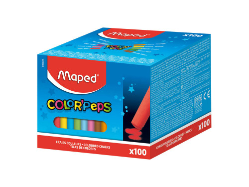 Set of Color' Peps colored chalk for kids - Maped - 10 colors, 100 pcs.