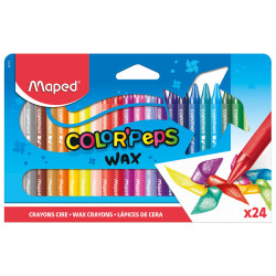 Kredki świecowe Color' Peps Wax dla dzieci - Maped - 24 kolory