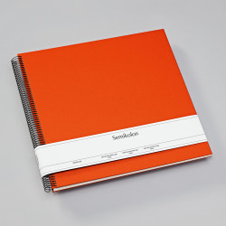 Photo album Economy 34,5 x 33,2 cm - Semikolon - white pages, Orange