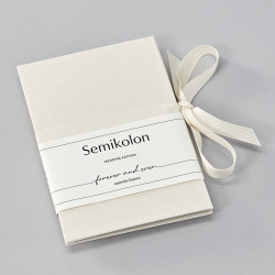 Photo album Leporello Classico, Wedding Edition - Semikolon - Chamois