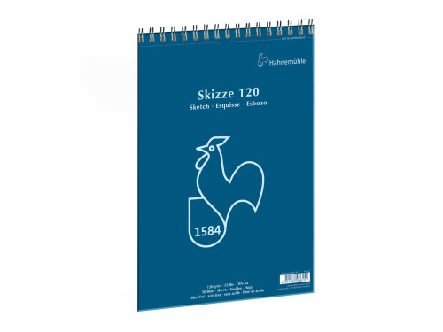 Skizze spiral Sketch Pad - Hahnemühle - A4, 120 g, 50 pages