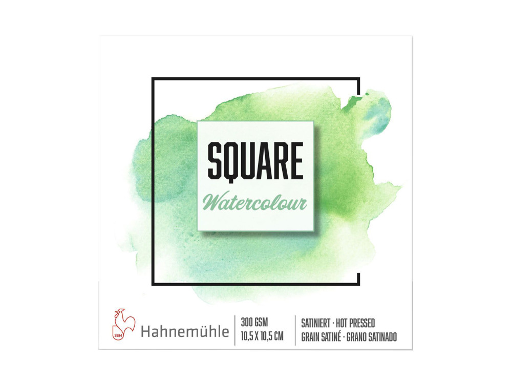 Blok Square Watercolour - Hahnemühle - 10,5 x 10,5 cm, 300 g, 15 ark.