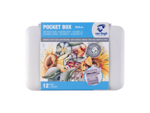 Watercolor paints Pocket Box Shades of Nature - Van Gogh - 12 colors