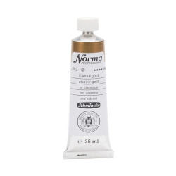 Norma Professional oil paint - Schmincke - 802, Classic Gold, 35 ml