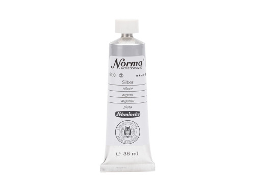 Norma Professional oil paint - Schmincke - 800, Silver, 35 ml